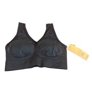 Truekind Everyday Throw-On Wireless Bra Black XS NWT‎ Comfort